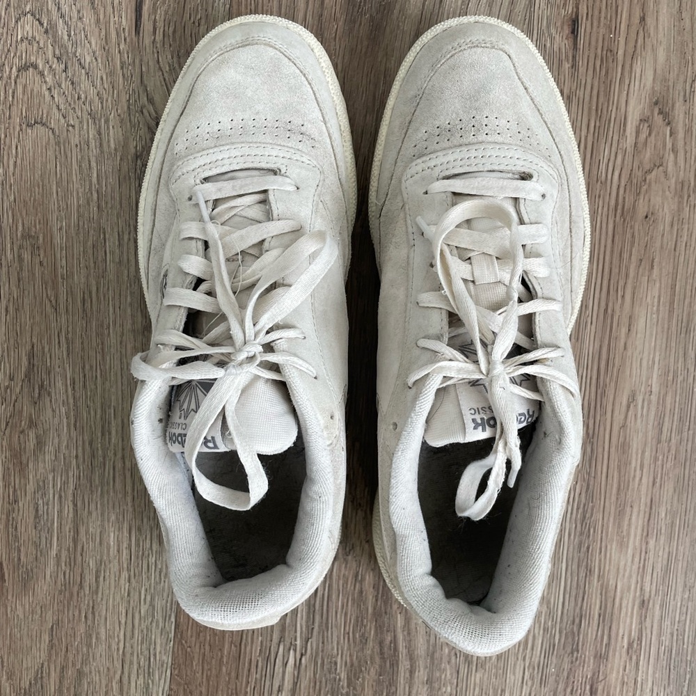 Men Size 8.5 Reebok Club C 85 'Bone' Shoes - Picture 3 of 8